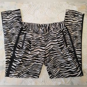 OLSEN EUROPE Straight Leg Zebra Print Trouser Size 8